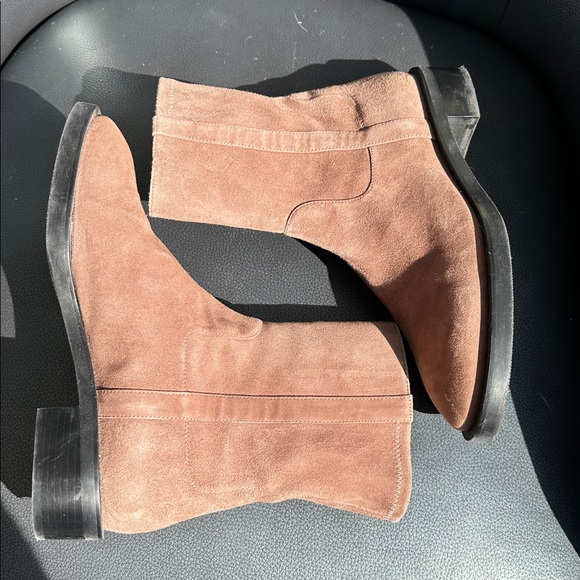 Stuart Weitzman Sadie Ankle Suede Boots - Picture 5 of 7